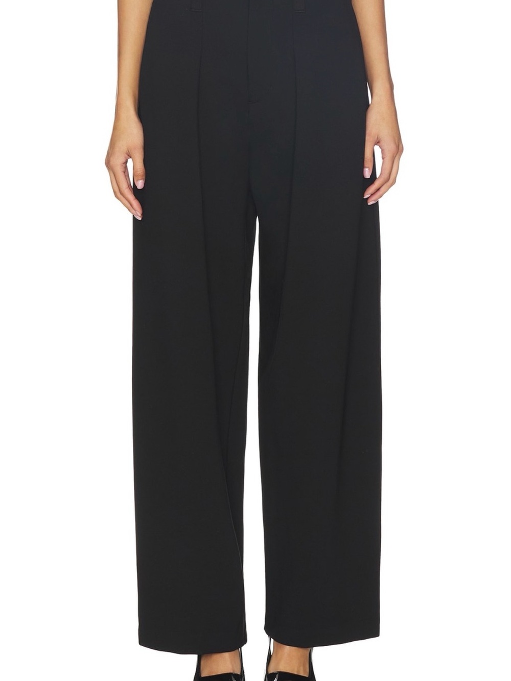 Pistola Eden Black Wide-Leg Trousers